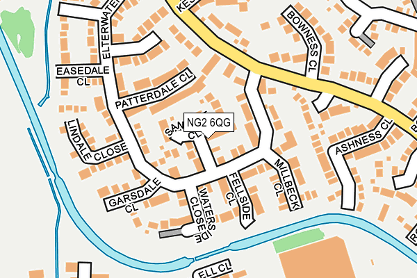 NG2 6QG map - OS OpenMap – Local (Ordnance Survey) NG2 6QG map - OS OpenMap – Local (Ordnance Survey)