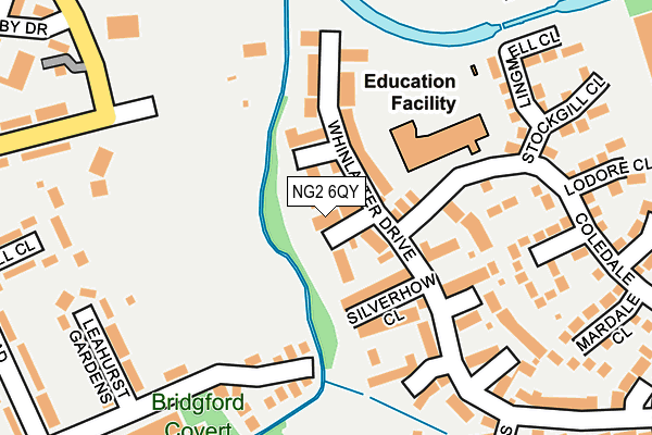 NG2 6QY map - OS OpenMap – Local (Ordnance Survey) NG2 6QY map - OS OpenMap – Local (Ordnance Survey)