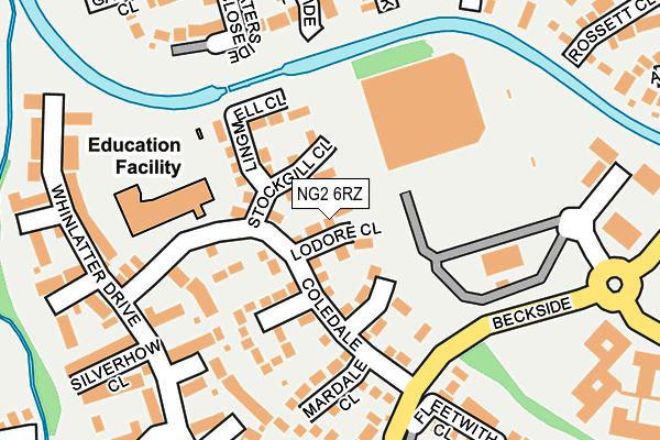 NG2 6RZ map - OS OpenMap – Local (Ordnance Survey) NG2 6RZ map - OS OpenMap – Local (Ordnance Survey)