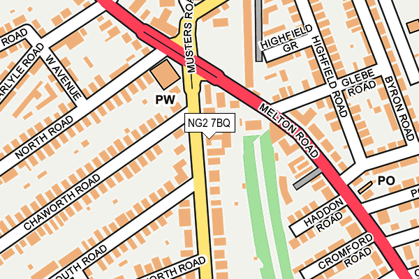 NG2 7BQ map - OS OpenMap – Local (Ordnance Survey) NG2 7BQ map - OS OpenMap – Local (Ordnance Survey)