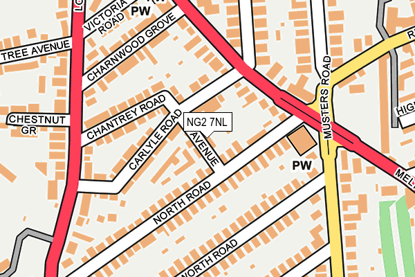 NG2 7NL map - OS OpenMap – Local (Ordnance Survey) NG2 7NL map - OS OpenMap – Local (Ordnance Survey)