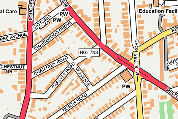 NG2 7NS map - OS OpenMap – Local (Ordnance Survey) NG2 7NS map - OS OpenMap – Local (Ordnance Survey)