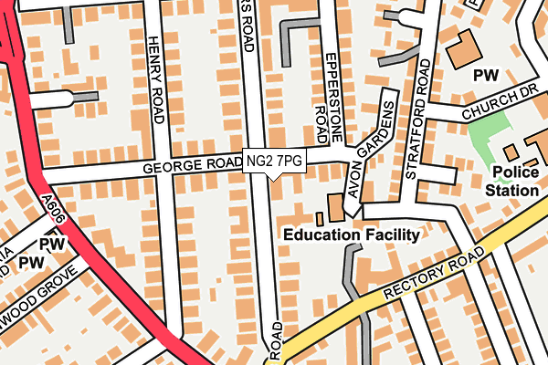 NG2 7PG map - OS OpenMap – Local (Ordnance Survey) NG2 7PG map - OS OpenMap – Local (Ordnance Survey)