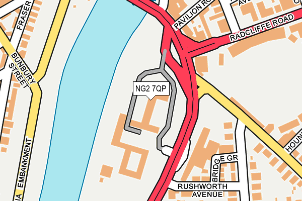 NG2 7QP map - OS OpenMap – Local (Ordnance Survey) NG2 7QP map - OS OpenMap – Local (Ordnance Survey)