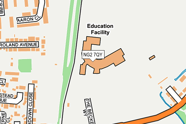 NG2 7QY map - OS OpenMap – Local (Ordnance Survey) NG2 7QY map - OS OpenMap – Local (Ordnance Survey)