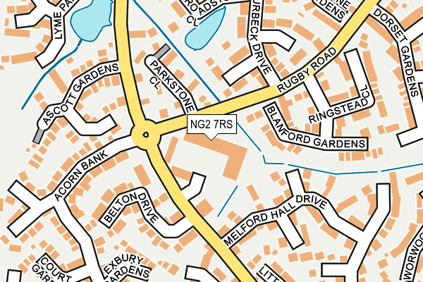NG2 7RS map - OS OpenMap – Local (Ordnance Survey) NG2 7RS map - OS OpenMap – Local (Ordnance Survey)
