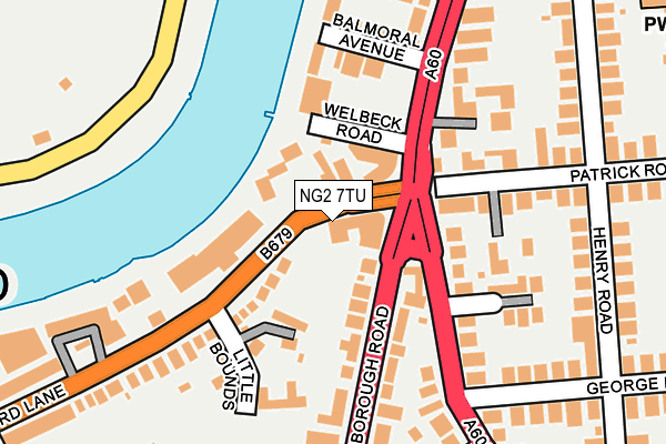 NG2 7TU map - OS OpenMap – Local (Ordnance Survey) NG2 7TU map - OS OpenMap – Local (Ordnance Survey)