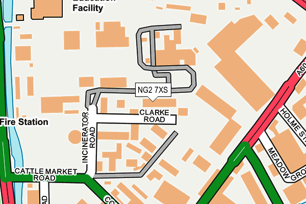 NG2 7XS map - OS OpenMap – Local (Ordnance Survey) NG2 7XS map - OS OpenMap – Local (Ordnance Survey)