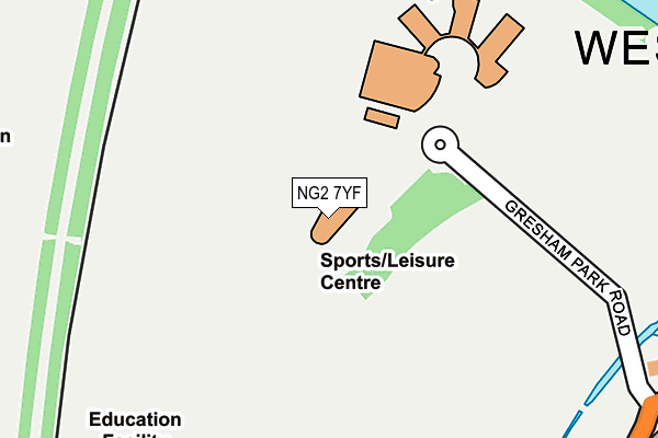 NG2 7YF map - OS OpenMap – Local (Ordnance Survey) NG2 7YF map - OS OpenMap – Local (Ordnance Survey)