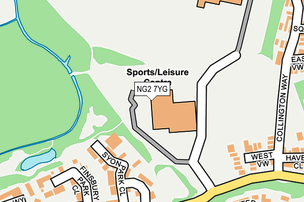 NG2 7YG map - OS OpenMap – Local (Ordnance Survey) NG2 7YG map - OS OpenMap – Local (Ordnance Survey)