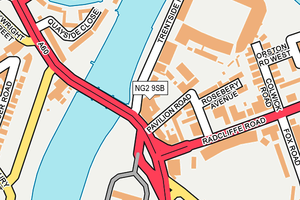 NG2 9SB map - OS OpenMap – Local (Ordnance Survey) NG2 9SB map - OS OpenMap – Local (Ordnance Survey)