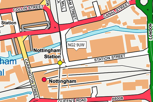 NG2 9UW map - OS OpenMap – Local (Ordnance Survey) NG2 9UW map - OS OpenMap – Local (Ordnance Survey)