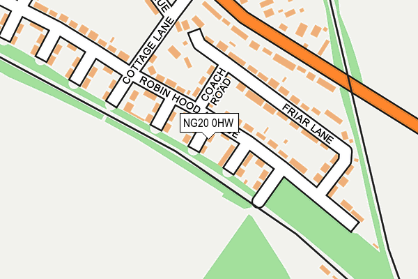 NG20 0HW map - OS OpenMap – Local (Ordnance Survey) NG20 0HW map - OS OpenMap – Local (Ordnance Survey)