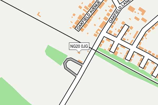 NG20 0JG map - OS OpenMap – Local (Ordnance Survey) NG20 0JG map - OS OpenMap – Local (Ordnance Survey)