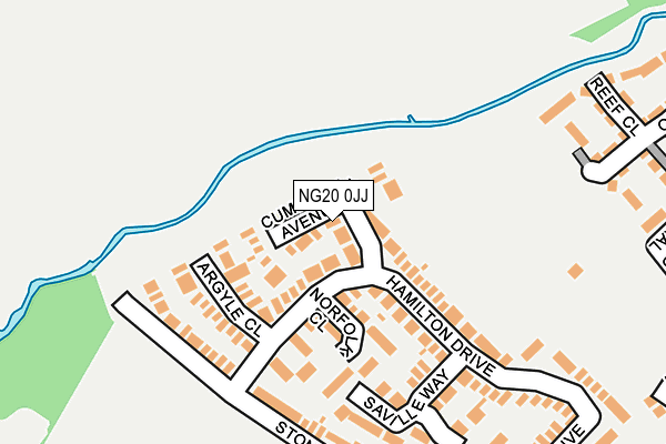 NG20 0JJ map - OS OpenMap – Local (Ordnance Survey) NG20 0JJ map - OS OpenMap – Local (Ordnance Survey)