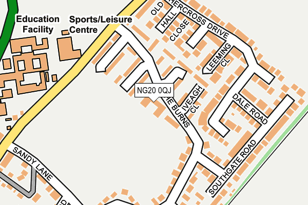 NG20 0QJ map - OS OpenMap – Local (Ordnance Survey) NG20 0QJ map - OS OpenMap – Local (Ordnance Survey)