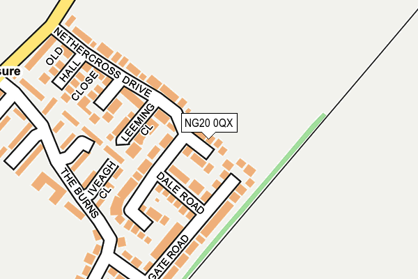 NG20 0QX map - OS OpenMap – Local (Ordnance Survey) NG20 0QX map - OS OpenMap – Local (Ordnance Survey)