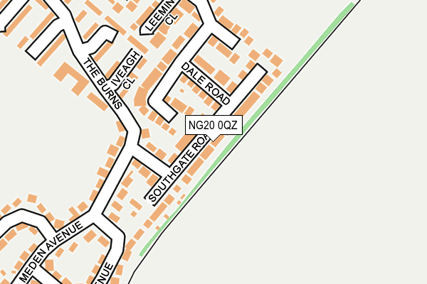 NG20 0QZ map - OS OpenMap – Local (Ordnance Survey) NG20 0QZ map - OS OpenMap – Local (Ordnance Survey)