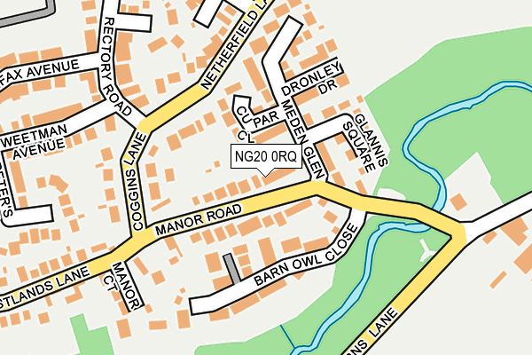 NG20 0RQ map - OS OpenMap – Local (Ordnance Survey) NG20 0RQ map - OS OpenMap – Local (Ordnance Survey)