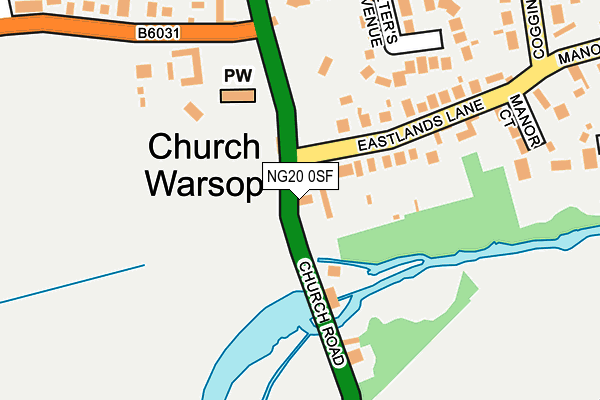 NG20 0SF map - OS OpenMap – Local (Ordnance Survey) NG20 0SF map - OS OpenMap – Local (Ordnance Survey)