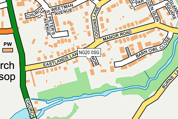 NG20 0SG map - OS OpenMap – Local (Ordnance Survey) NG20 0SG map - OS OpenMap – Local (Ordnance Survey)