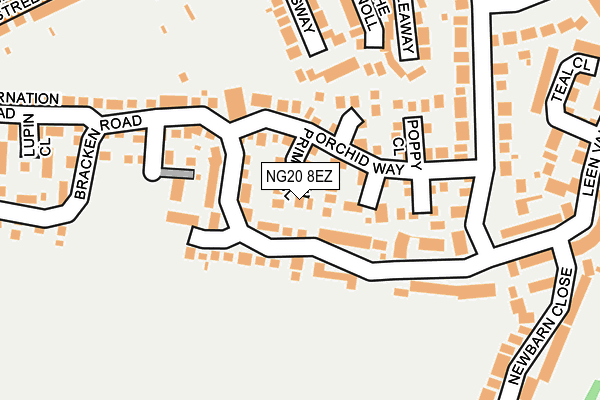 NG20 8EZ map - OS OpenMap – Local (Ordnance Survey) NG20 8EZ map - OS OpenMap – Local (Ordnance Survey)