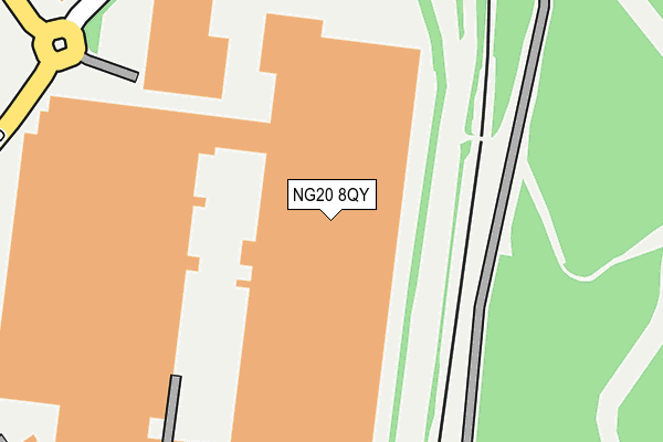 NG20 8QY map - OS OpenMap – Local (Ordnance Survey) NG20 8QY map - OS OpenMap – Local (Ordnance Survey)