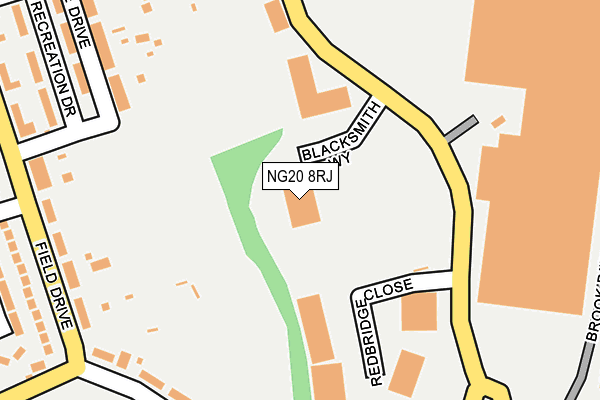 NG20 8RJ map - OS OpenMap – Local (Ordnance Survey) NG20 8RJ map - OS OpenMap – Local (Ordnance Survey)