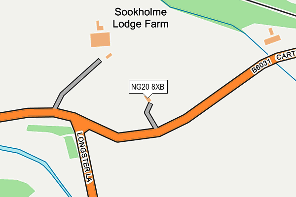 NG20 8XB map - OS OpenMap – Local (Ordnance Survey) NG20 8XB map - OS OpenMap – Local (Ordnance Survey)