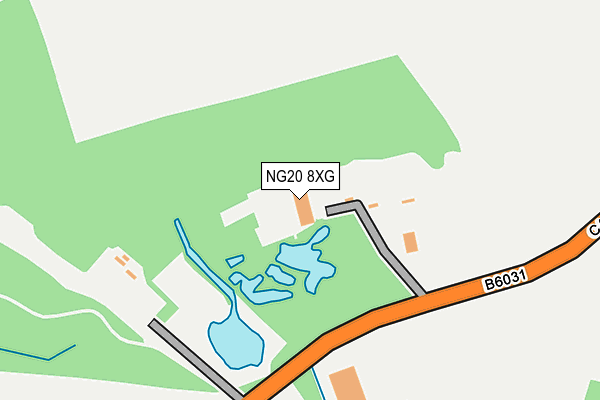 NG20 8XG map - OS OpenMap – Local (Ordnance Survey) NG20 8XG map - OS OpenMap – Local (Ordnance Survey)