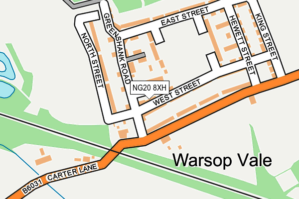 NG20 8XH map - OS OpenMap – Local (Ordnance Survey) NG20 8XH map - OS OpenMap – Local (Ordnance Survey)