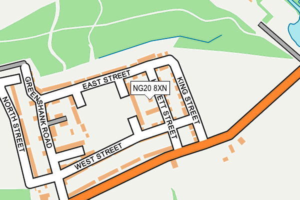 NG20 8XN map - OS OpenMap – Local (Ordnance Survey) NG20 8XN map - OS OpenMap – Local (Ordnance Survey)