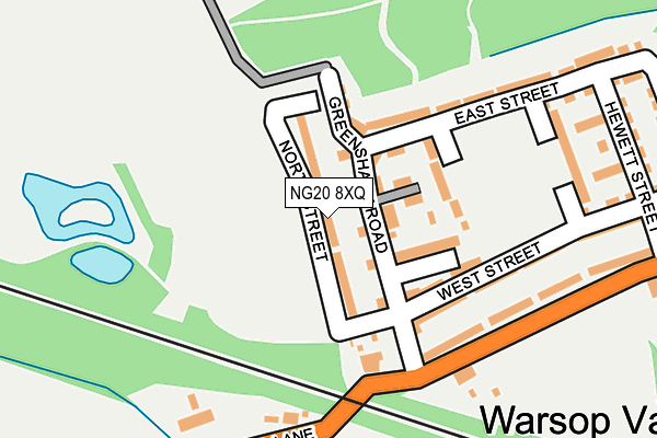 NG20 8XQ map - OS OpenMap – Local (Ordnance Survey) NG20 8XQ map - OS OpenMap – Local (Ordnance Survey)