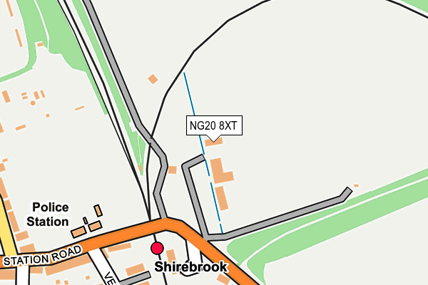 NG20 8XT map - OS OpenMap – Local (Ordnance Survey) NG20 8XT map - OS OpenMap – Local (Ordnance Survey)