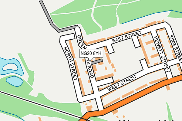 NG20 8YH map - OS OpenMap – Local (Ordnance Survey) NG20 8YH map - OS OpenMap – Local (Ordnance Survey)