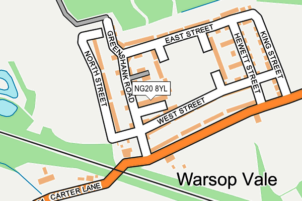 NG20 8YL map - OS OpenMap – Local (Ordnance Survey) NG20 8YL map - OS OpenMap – Local (Ordnance Survey)