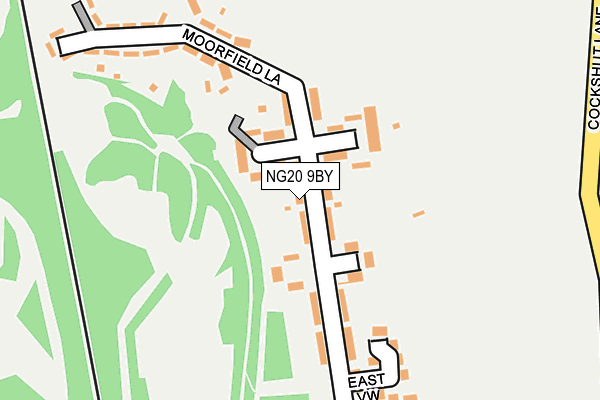 NG20 9BY map - OS OpenMap – Local (Ordnance Survey) NG20 9BY map - OS OpenMap – Local (Ordnance Survey)