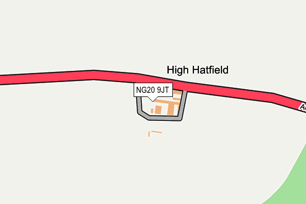 NG20 9JT map - OS OpenMap – Local (Ordnance Survey) NG20 9JT map - OS OpenMap – Local (Ordnance Survey)