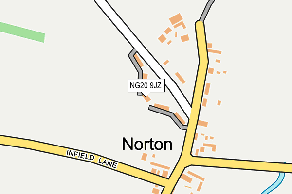 NG20 9JZ map - OS OpenMap – Local (Ordnance Survey) NG20 9JZ map - OS OpenMap – Local (Ordnance Survey)