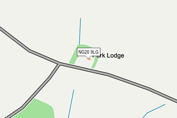 NG20 9LG map - OS OpenMap – Local (Ordnance Survey) NG20 9LG map - OS OpenMap – Local (Ordnance Survey)