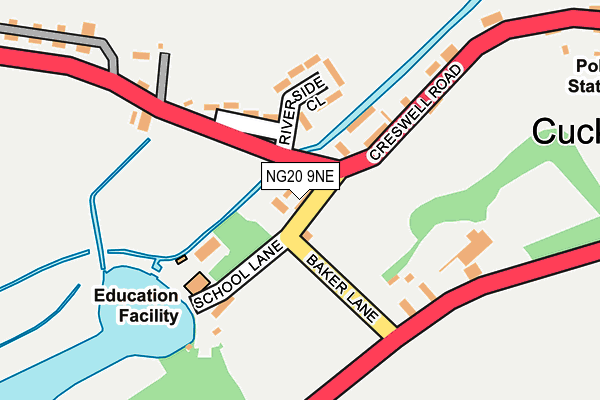 NG20 9NE map - OS OpenMap – Local (Ordnance Survey) NG20 9NE map - OS OpenMap – Local (Ordnance Survey)