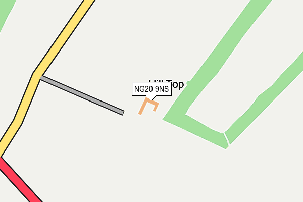 NG20 9NS map - OS OpenMap – Local (Ordnance Survey) NG20 9NS map - OS OpenMap – Local (Ordnance Survey)