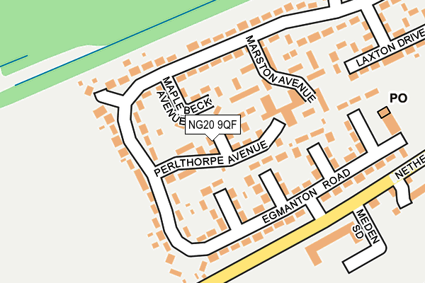 NG20 9QF map - OS OpenMap – Local (Ordnance Survey) NG20 9QF map - OS OpenMap – Local (Ordnance Survey)