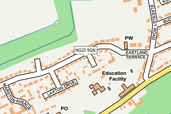 NG20 9QN map - OS OpenMap – Local (Ordnance Survey) NG20 9QN map - OS OpenMap – Local (Ordnance Survey)