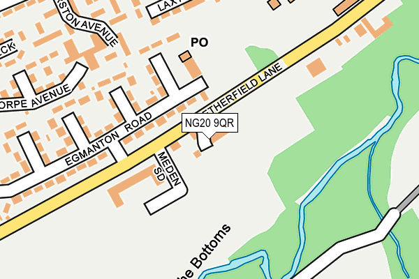 NG20 9QR map - OS OpenMap – Local (Ordnance Survey) NG20 9QR map - OS OpenMap – Local (Ordnance Survey)