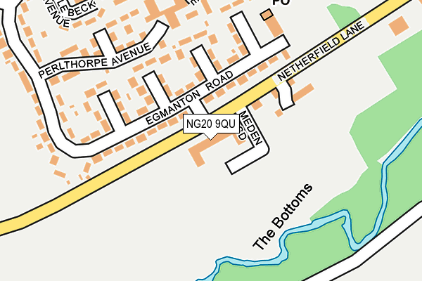 NG20 9QU map - OS OpenMap – Local (Ordnance Survey) NG20 9QU map - OS OpenMap – Local (Ordnance Survey)