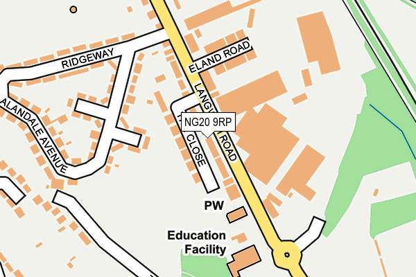 NG20 9RP map - OS OpenMap – Local (Ordnance Survey) NG20 9RP map - OS OpenMap – Local (Ordnance Survey)