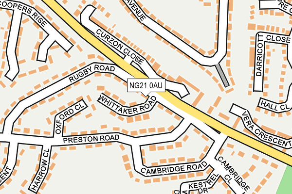 NG21 0AU map - OS OpenMap – Local (Ordnance Survey) NG21 0AU map - OS OpenMap – Local (Ordnance Survey)