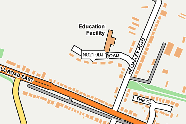 NG21 0DJ map - OS OpenMap – Local (Ordnance Survey) NG21 0DJ map - OS OpenMap – Local (Ordnance Survey)
