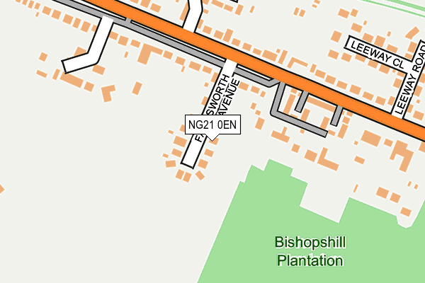 NG21 0EN map - OS OpenMap – Local (Ordnance Survey) NG21 0EN map - OS OpenMap – Local (Ordnance Survey)